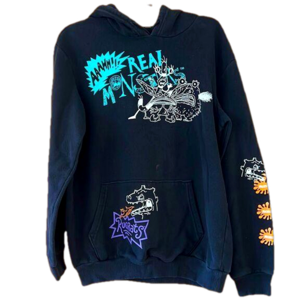 Nickelodeon Rug Rats Black Monster Hoodie